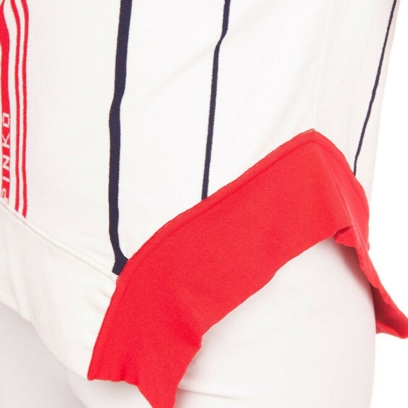 PINKO Logo Jumper Size S Made in Italy Asymmetric - Picture 4 of 8